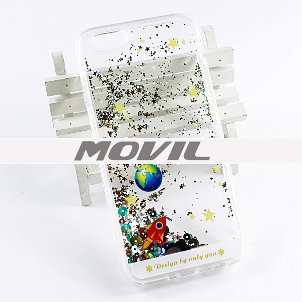 NP-2455 TPU flujo 3D estrellas Funda para Apple iPhone 6-8